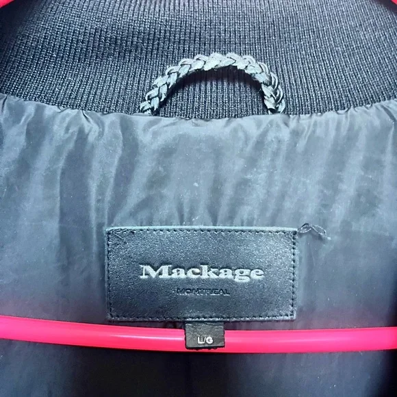 Mackage Brigid Knit & Leather Trim Down Puffer
Parka - Picture 12 of 16